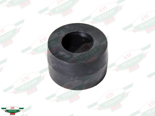 black rubber bushing with hole in middle