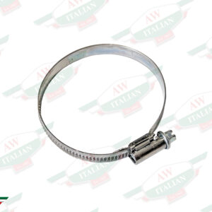 silver round hose clamp with screw