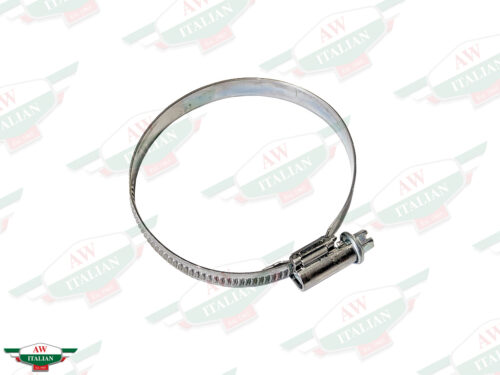 silver round hose clamp with screw