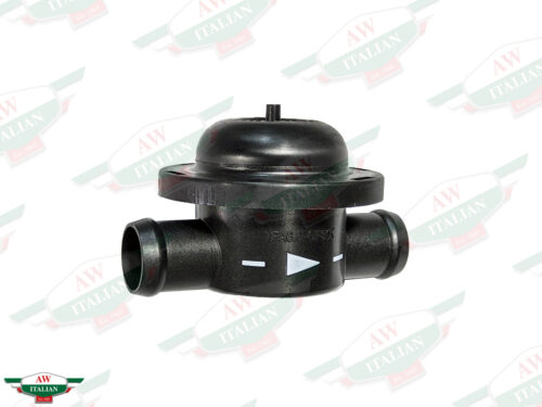 black plastic valve with two round ends