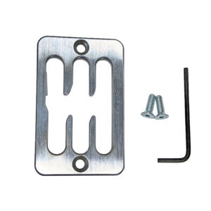 silver shifter trim with L shape and 2 screws