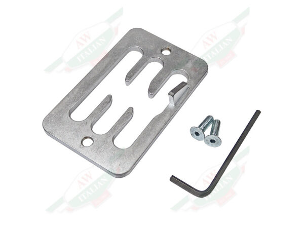 silver shifter trim with L shape and 2 screws