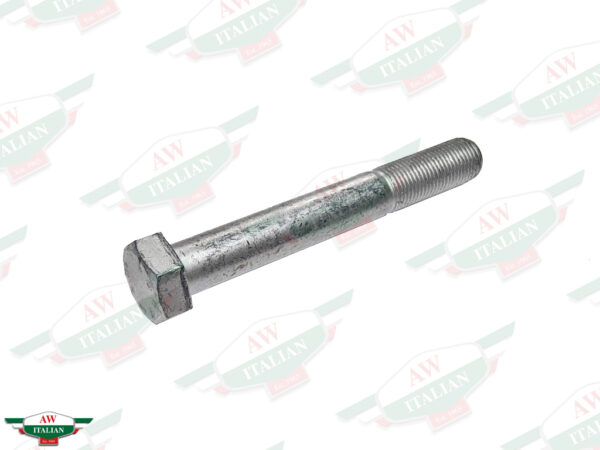 long grey threaded bolt with hex head