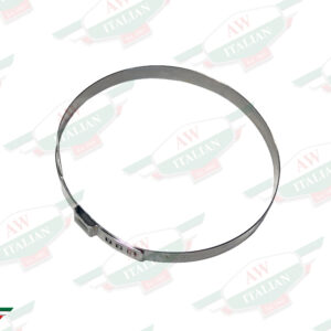 silver round hose clamp