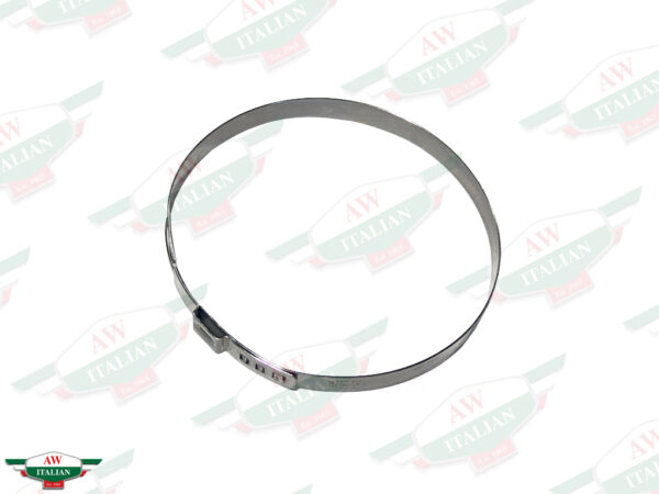 silver round hose clamp