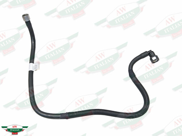 black hose on white background