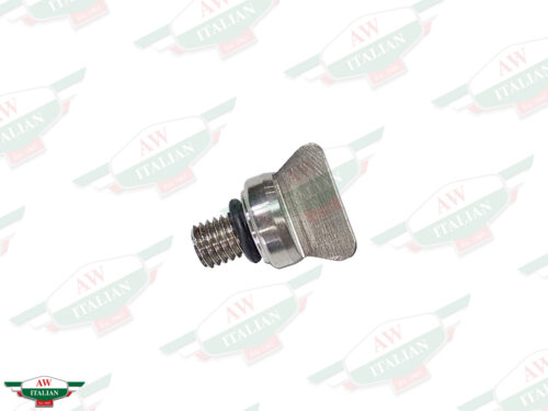 metal threaded plug with black o-ring