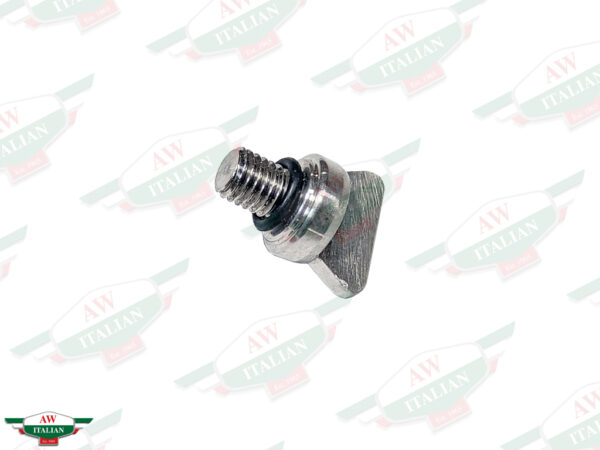 metal threaded plug with black o-ring