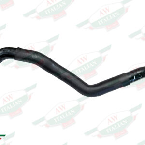 black curved rubber hose
