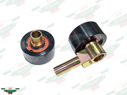 black pulleys with metal rods