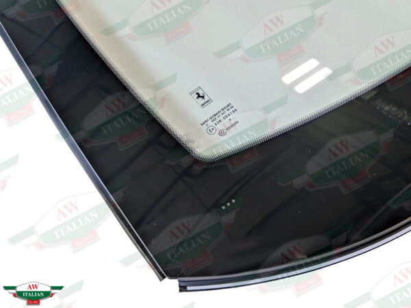 windshield with black border on white background