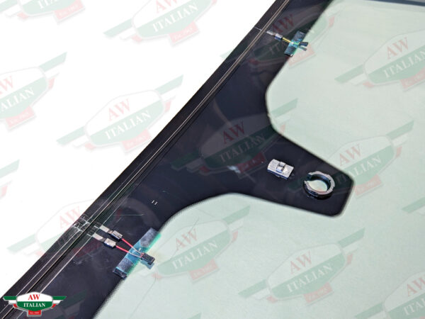 windshield with black border on white background