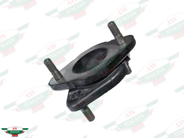 metal object with black rubber coating on white background