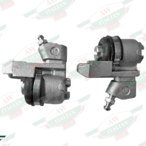 grey and black wheel cylinders on white background