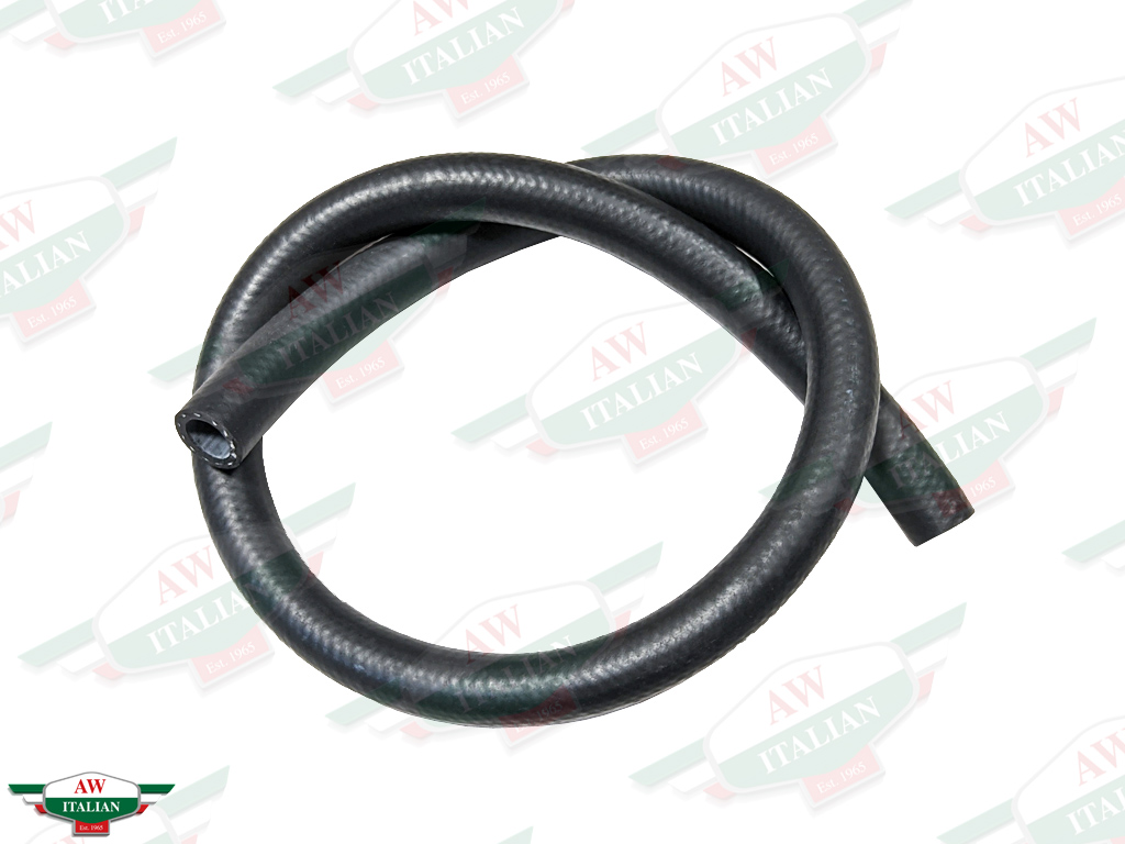 black rubber hose in pretzel shape