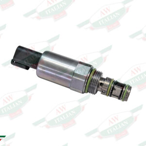 grey metal cylinder with black plastic end and green rings