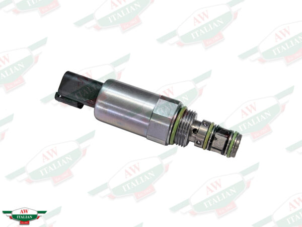 grey metal cylinder with black plastic end and green rings