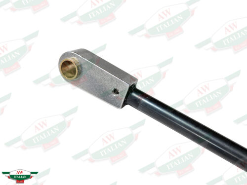 black metal rod with holes on ends