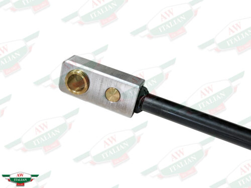 black metal rod with holes on ends