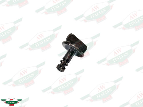 black quarter turn screw with flat metal head