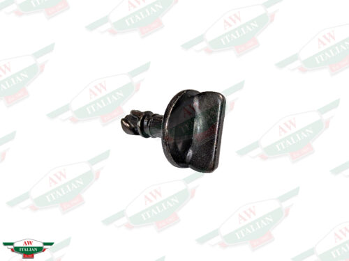 black quarter turn screw with flat metal head