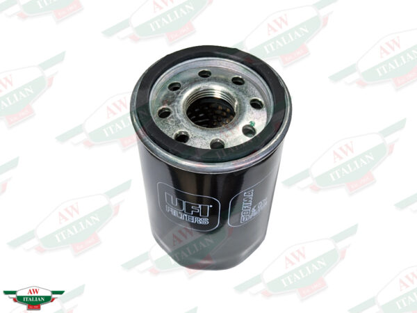black oil filter with lamborghini bull logo