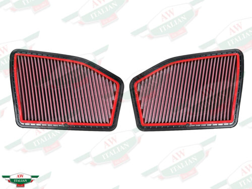 red and black engine air filter