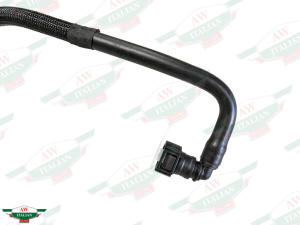 black rubber hose with lots of bends