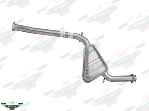 grey exhaust pipe with triangle shape in middle