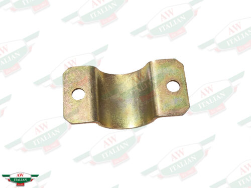 golden metal bracket curved with 2 holes