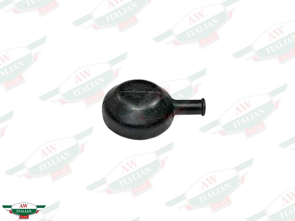 black rubber cap
