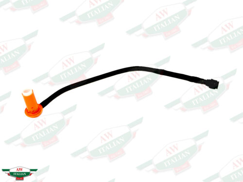 orange plastic cylinder with black hose attached