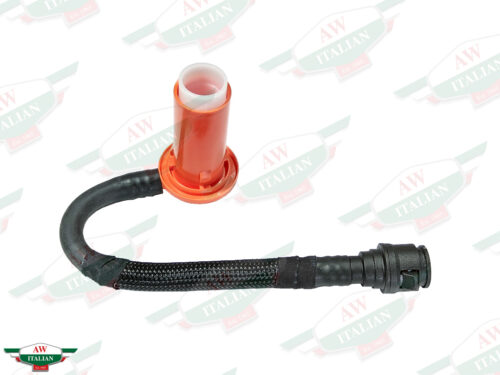 orange plastic cylinder with black hose attached