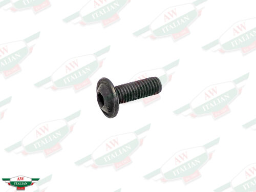 black threaded screw with button head