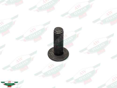 black threaded screw with button head