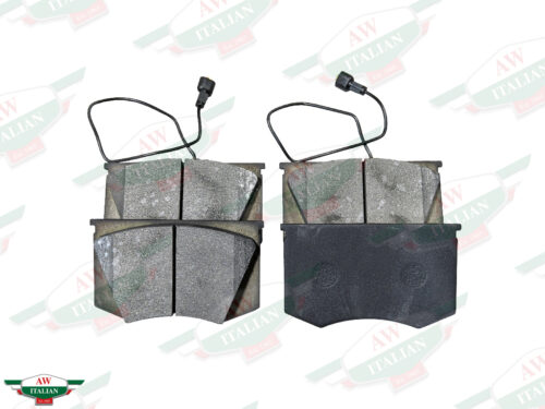 4 brake pads with 2 wires attached