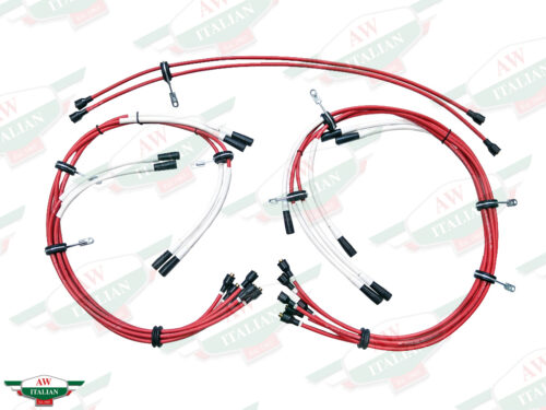 red and white wire bundles