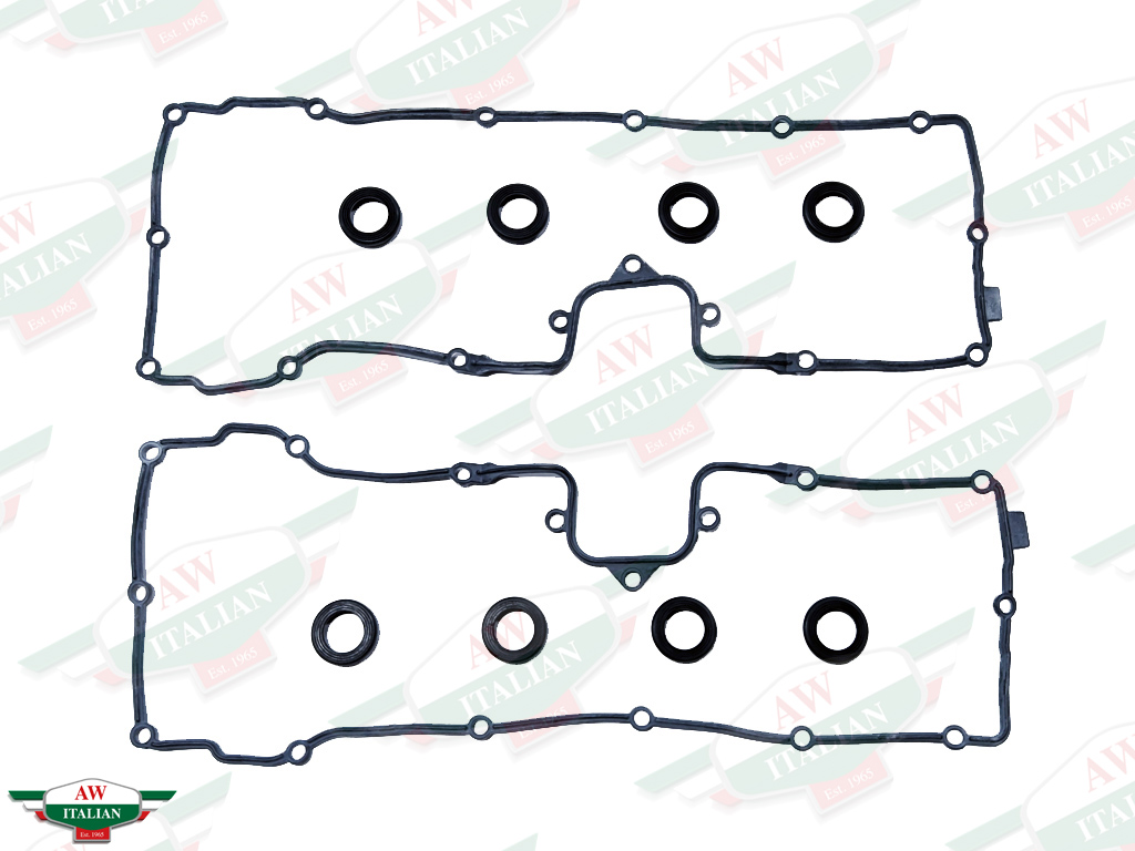 rubber gaskets on white background