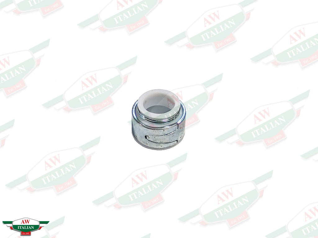white teflon & metal valve stem seal