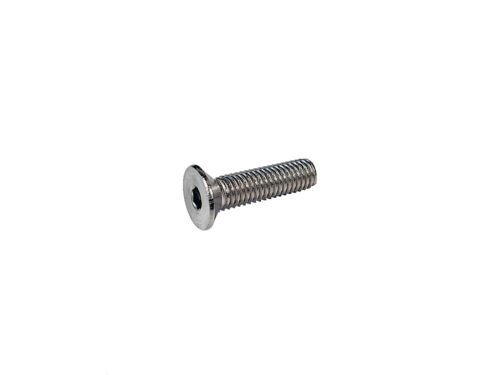 silver threaded screw