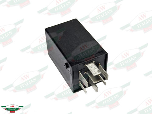 black rectangular relay with metal pins