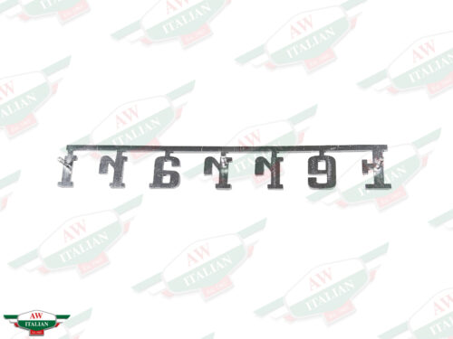 ferrari emblem silver chrome