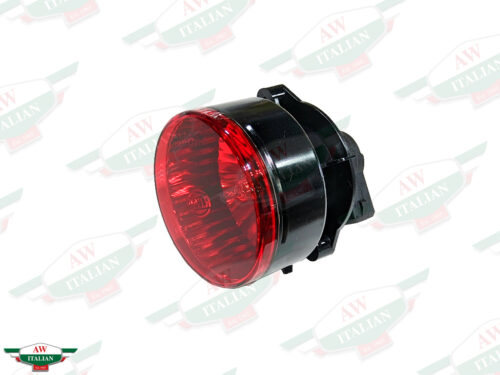 red round light with black base