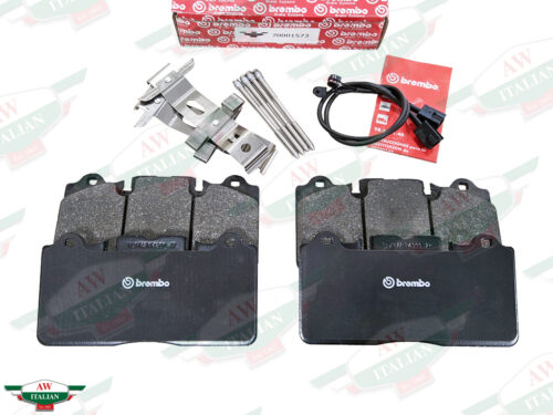 brembo brake pads with red box and red wires