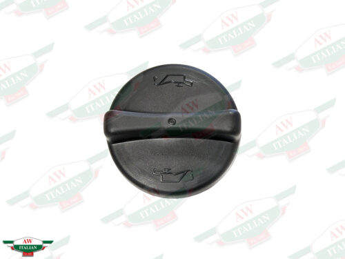 black plastic round oil cap