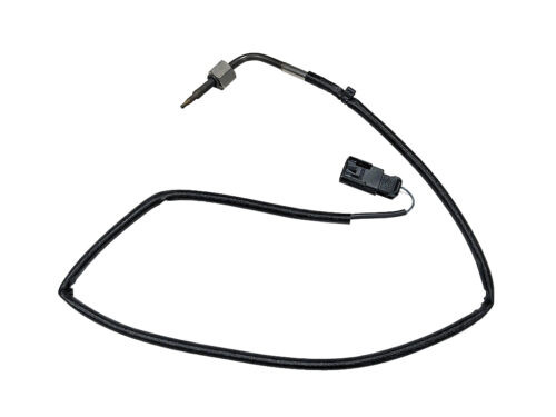 black wire coiled up in a circle with plastic connector and right angle rod