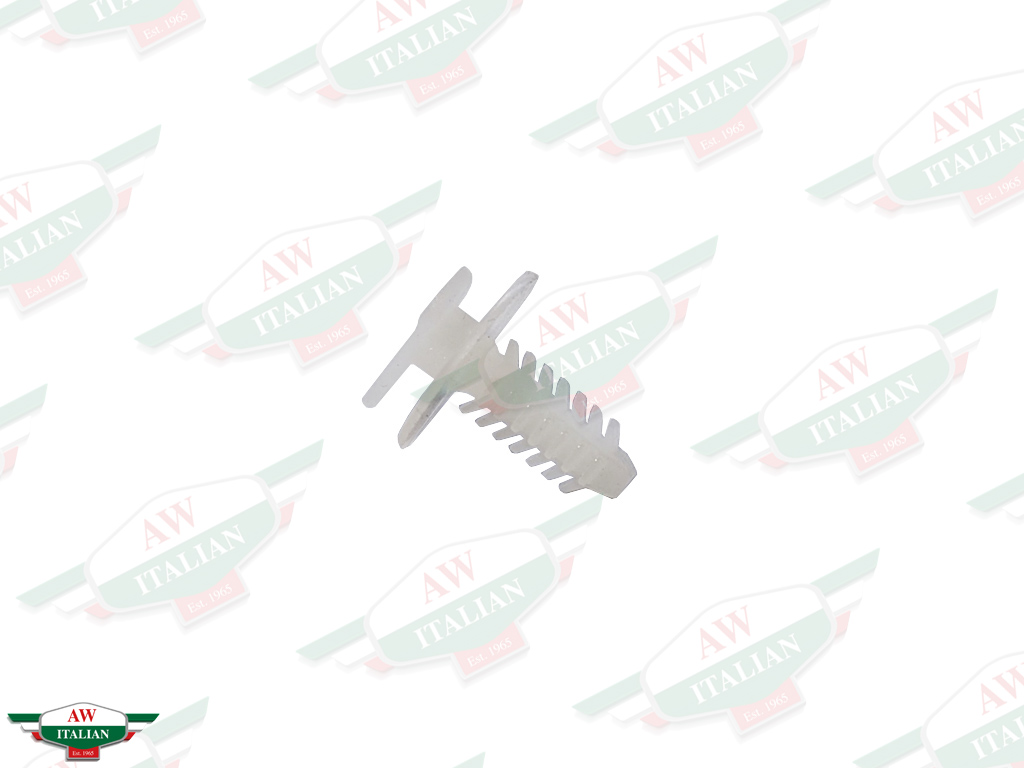 white plastic fir tree clip