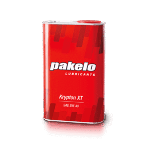 pakelo 5W40 engine oil red bottle with white letters