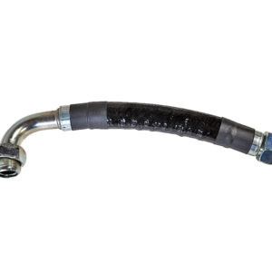 L shaped braided hose