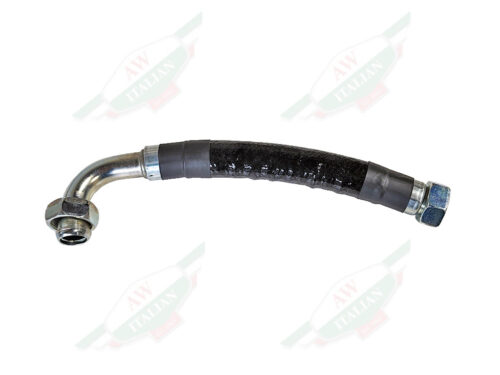 L shaped braided hose